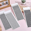 4 Sheets 4 Styles Acrylic Self Adhesive Stickers DIY-GF0014-71D-4