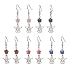 Angel with Star 304 Stainless Steel Dangle Earrings EJEW-JE06792-1