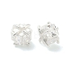 Brass Pave Cubic Zirconia Beads KK-H532-21A-S-1