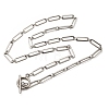 Non-Tarnish 304 Stainless Steel Paperclip Chain Necklace with Toggle Clasp for Men Women NJEW-JN04139-1