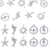 10Pcs 5 Styles Alloy Pendants FIND-TADJ0001-26A-1