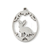 304 Stainless Steel Pendants STAS-Q354-02A-P-1
