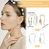 12Pcs 2 Colors Brass Micro Pave Clear Cubic Zirconia Earring Hooks KK-BBC0007-94-2