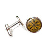 Alloy Enamel Compass Cufflinks PW-WG42FEF-02-1