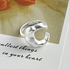 Moon Brass Cuff Open Rings for Women WGAAC34-01-4