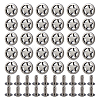 120 Bags Zinc Alloy Decorative Rivets FIND-FH0017-90B-1