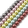 Shell Pearl Beads Strands BSHE-XCP0001-27-1