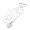 Heart 304 Stainless Steel Pendant Necklaces NJEW-H059-18P-4