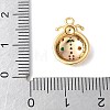 Brass Micro Pave Cubic Zirconia Pendants X-KK-U064-13G-3