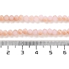 Half Rainbow Plated Faceted Rondelle Glass Bead Strands EGLA-L007-B05-4mm-4