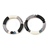 2Pcs 2 Styles Opaque Acrylic Tube Beaded Stretch Bracelet Sets BJEW-JB14453-3