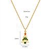 Christmas 304 Stainless Steel Enamel Pendant Necklaces FS-WGDAA96-17-1