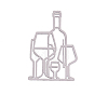 Wine Glass Frame Carbon Steel Cutting Dies Stencils DIY-F028-76-5