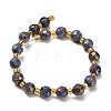Electroplated Natural Druzy Geode Crystal Beads Strands G-F833-P01-8mm-13-3