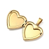 304 Stainless Steel Locket Pendants STAS-H255-02G-11-2