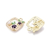 Alloy Enamel Pendants ENAM-N069-13KCG-2