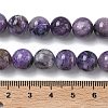 Natural Charoite Beads Strands G-C270-O02-10-5