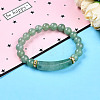 Natural Green Aventurine Beads Stretch Bracelets BJEW-T022-04L-1