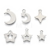 201 Stainless Steel Charms STAS-R118-06-1