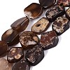 Dyed Natural Agate Beads Strands G-Q606-23E-01-1