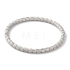 Texture Ion Plating(IP) 304 Stainless Steel Bangles for Women BJEW-K252-01P-2