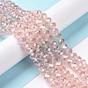 Electroplate Glass Beads Strands EGLA-D020-8x5mm-69-4