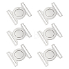 6 Sets Zinc Alloy Side Release Buckles FIND-BC0019-63P-1