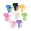 UV Plating Opaque Acrylic European Beads OACR-M027-03T-2