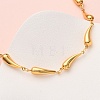 304 Stainless Steel Link Chain Necklaces for Women LS-NJEW-G178-01G-01-3