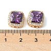 Brass Micro Pave Cubic Zirconia Beads KK-A253-20G-05-3