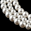 Electroplate Glass Imitation Pearl Beads Strands EGLA-A049-02-2