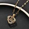 304 Stainless Steel Necklaces for Women NJEW-R015-03G-3