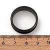 201 Stainless Steel Grooved Finger Ring Settings STAS-TAC0001-10D-B-4