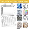 Rectangle PP Plastic Bead Organizer Storage Boxes PW-WG49079-01-3
