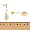 Natural Cultured Freshwater Pearl Stud Dangle Earrings for Women EJEW-JE07276-5