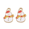 Christmas Themes Alloy Enamel Pendants ENAM-Z023-01G-08-1