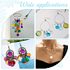 48Pcs 4 Colors AB Color Plated Natural Capiz Shell Pendants SSHEL-HY0001-06-6