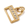304 Stainless Steel Rhinestone Pendants RB-CBAC900-09G-2