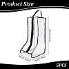 Clear PVC Plastic Shoes Storage Zipper Bags with Handles ABAG-WH0045-71B-3