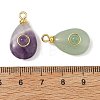 Natural Mixed Stone Pendants PALLOY-JF05973-3