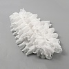 Polyester Organza Ruffled Pleated Lace Fabric Trim OCOR-WH0046-23-2