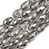 Electroplate Glass Beads Strands EGLA-D015-15x10mm-34-1