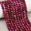 Grade AB Natural Tiger Eye Beads Strands G-B133-A02-6MM-05-9