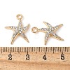 Alloy Crystal Rhinestone Pendants X-PALLOY-E775-16G-3