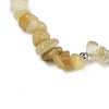 Natural Gemstone Chip Beaded Stretch Bracelets BJEW-JB11193-02-4