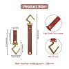 5Pcs 5 Colors Dark Color Series PU Leather S Hooks FIND-FH0007-20A-2