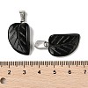 Natural Obsidian Pendants G-B127-01P-03-4