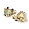 UV Plating Alloy Glass Pendants FIND-K032-13G-2