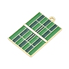 Tennis Alloy Enamel Pendants AL-CBA292F-02C-G-2