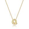 Brass Initial Pendant Box Chain Necklaces for Women FS-WG5C822-17-1
